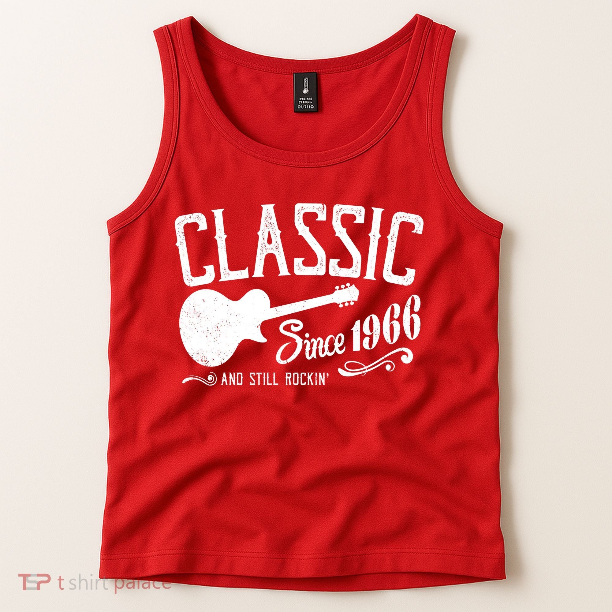 60th Birthday Classic Guitar Since 1966 And Still Rockin Tank Top
