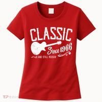 60th Birthday Classic Guitar Since 1966 And Still Rockin Women's T-Shirt thumb 0