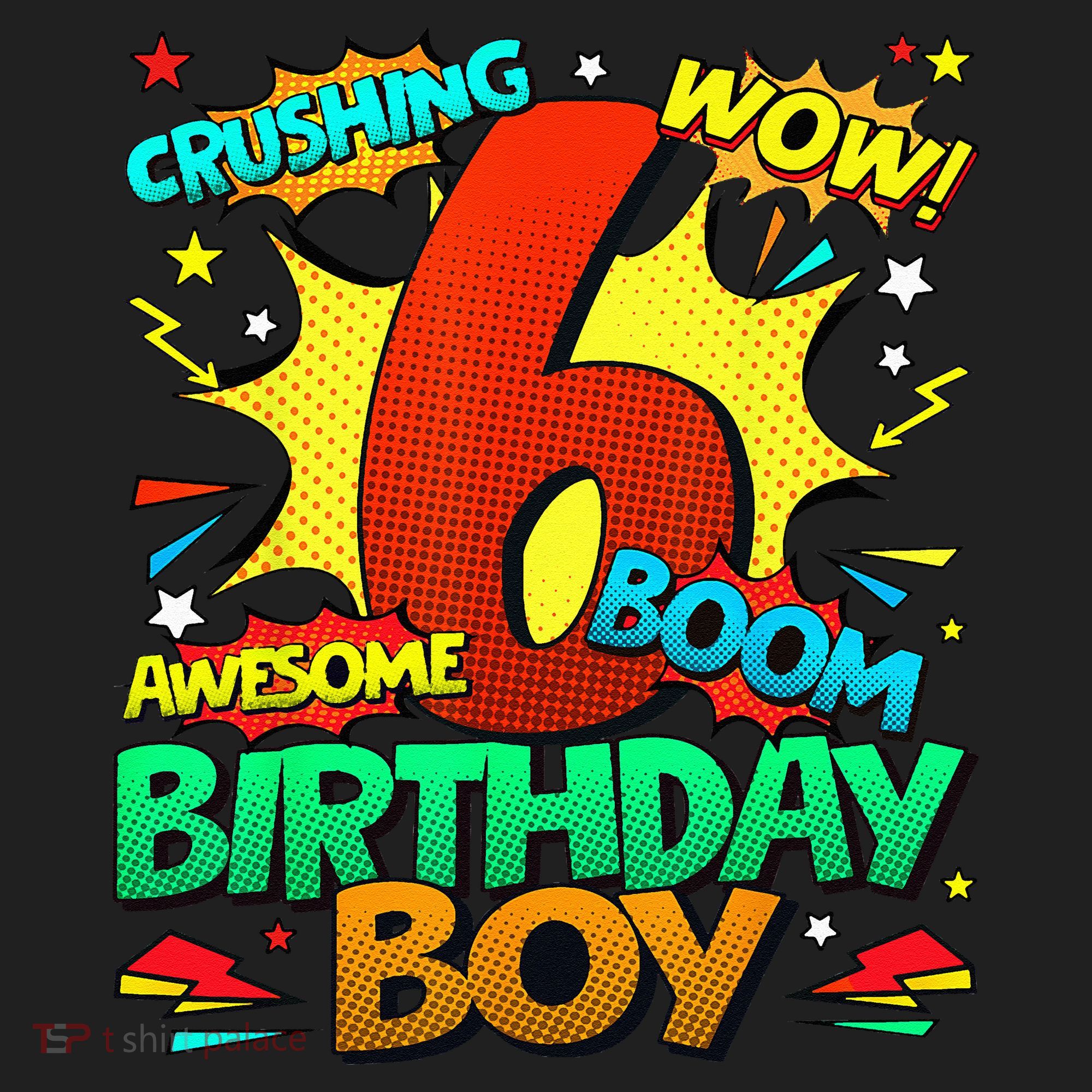 6th Birthday Comic Style 6 Year Old Gifts Beanie