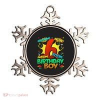 6th Birthday Comic Style 6 Year Old Gifts Ornament thumb 0