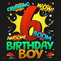6th Birthday Comic Style 6 Year Old Gifts Ornament thumb 1