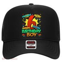 6th Birthday Comic Style 6 Year Old Gifts Hat thumb 0
