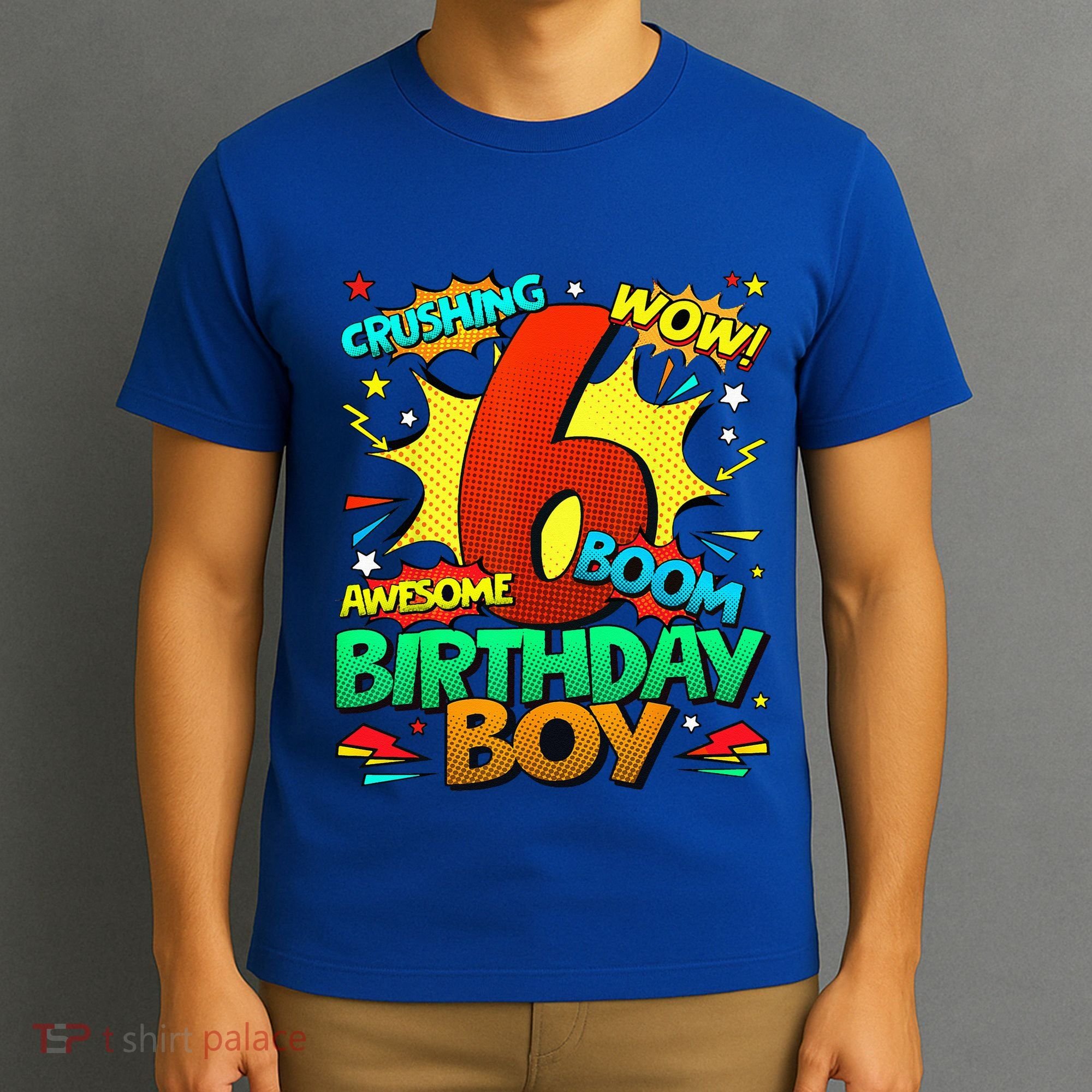6th Birthday Comic Style 6 Year Old Gifts T-Shirt