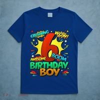 6th Birthday Comic Style 6 Year Old Gifts T-Shirt thumb 5