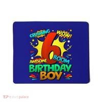 6th Birthday Comic Style 6 Year Old Gifts Mousepad thumb 0