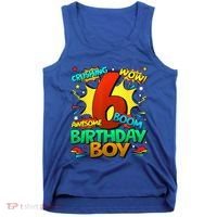 6th Birthday Comic Style 6 Year Old Gifts Tank Top thumb 0