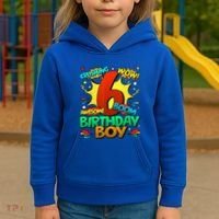 6th Birthday Comic Style 6 Year Old Gifts Kids Hoodie thumb 3