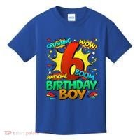 6th Birthday Comic Style 6 Year Old Gifts Kids T-Shirt thumb 0