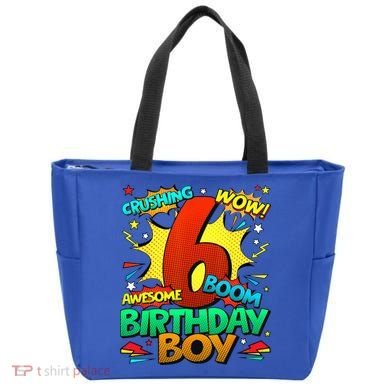 6th Birthday Comic Style 6 Year Old Gifts Tote Bag