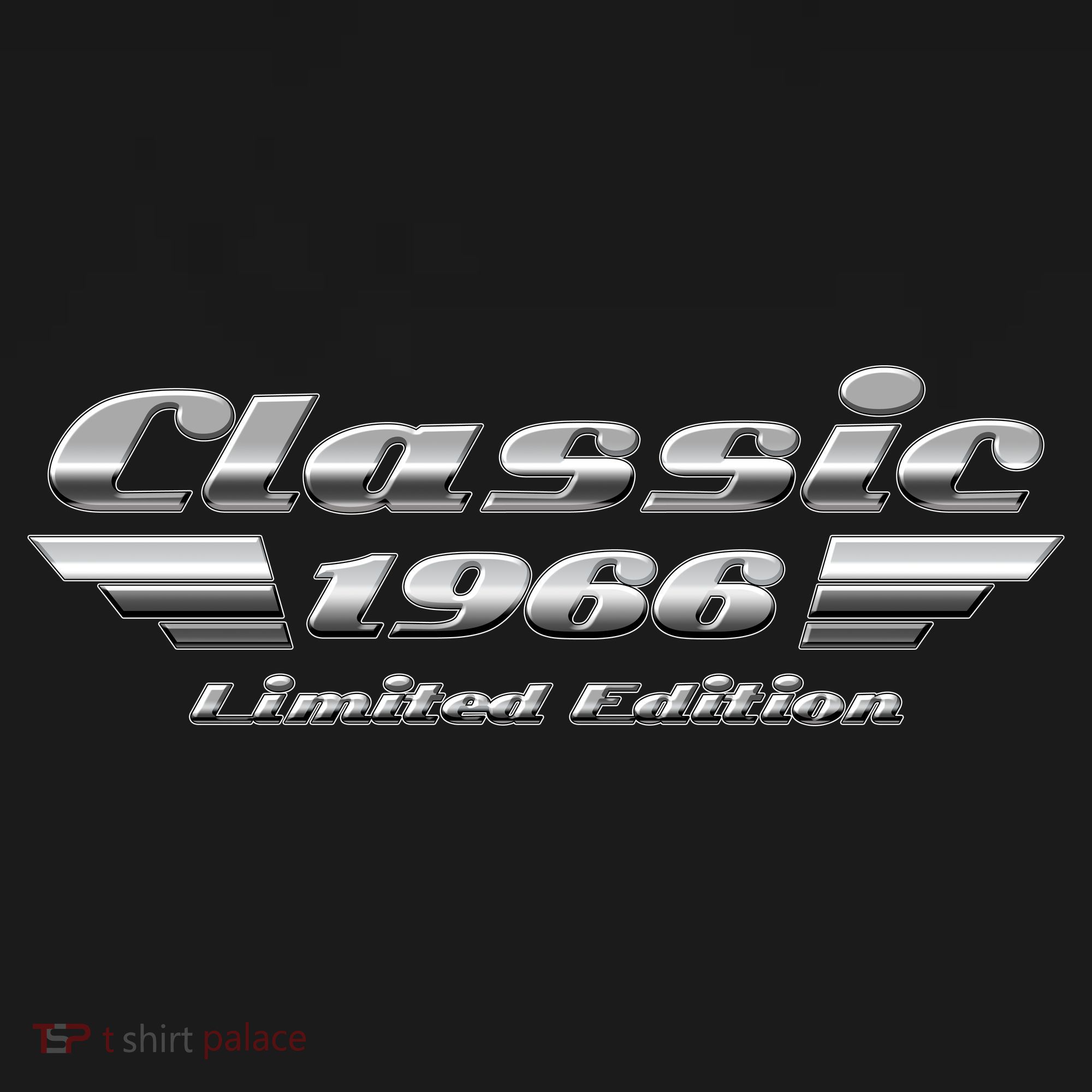 60th Birthday Classic 1966 Limited Edition Metallic Chrome Birthday Women's Hoodie