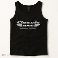 60th Birthday Classic 1966 Limited Edition Metallic Chrome Birthday Tank Top thumb 2