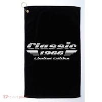 60th Birthday Classic 1966 Limited Edition Metallic Chrome Birthday Golf Towel thumb 0