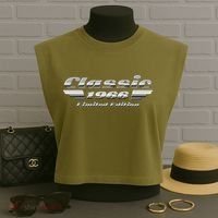 60th Birthday Classic 1966 Limited Edition Metallic Chrome Birthday Garment-Dyed Women's Muscle Tee thumb 3