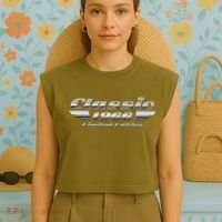 60th Birthday Classic 1966 Limited Edition Metallic Chrome Birthday Garment-Dyed Women's Muscle Tee thumb 4