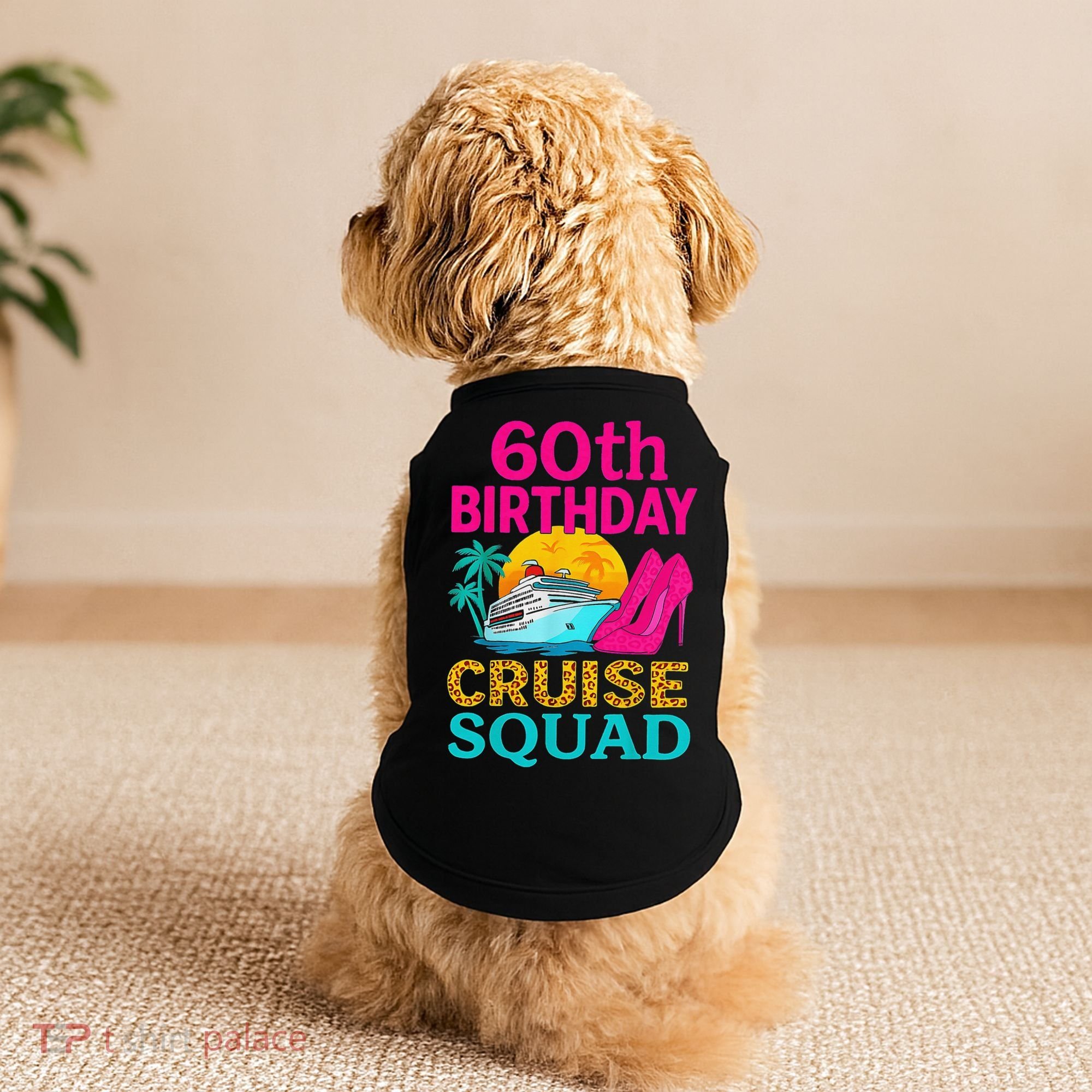 60th Birthday Cruise Squad 60 Years Old Vacation Party Group Gift Doggie Tank
