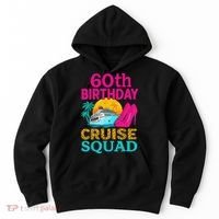 60th Birthday Cruise Squad 60 Years Old Vacation Party Group Gift Hoodie thumb 0