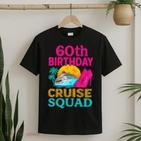 60th Birthday Cruise Squad 60 Years Old Vacation Party Group Gift T-Shirt thumb 2