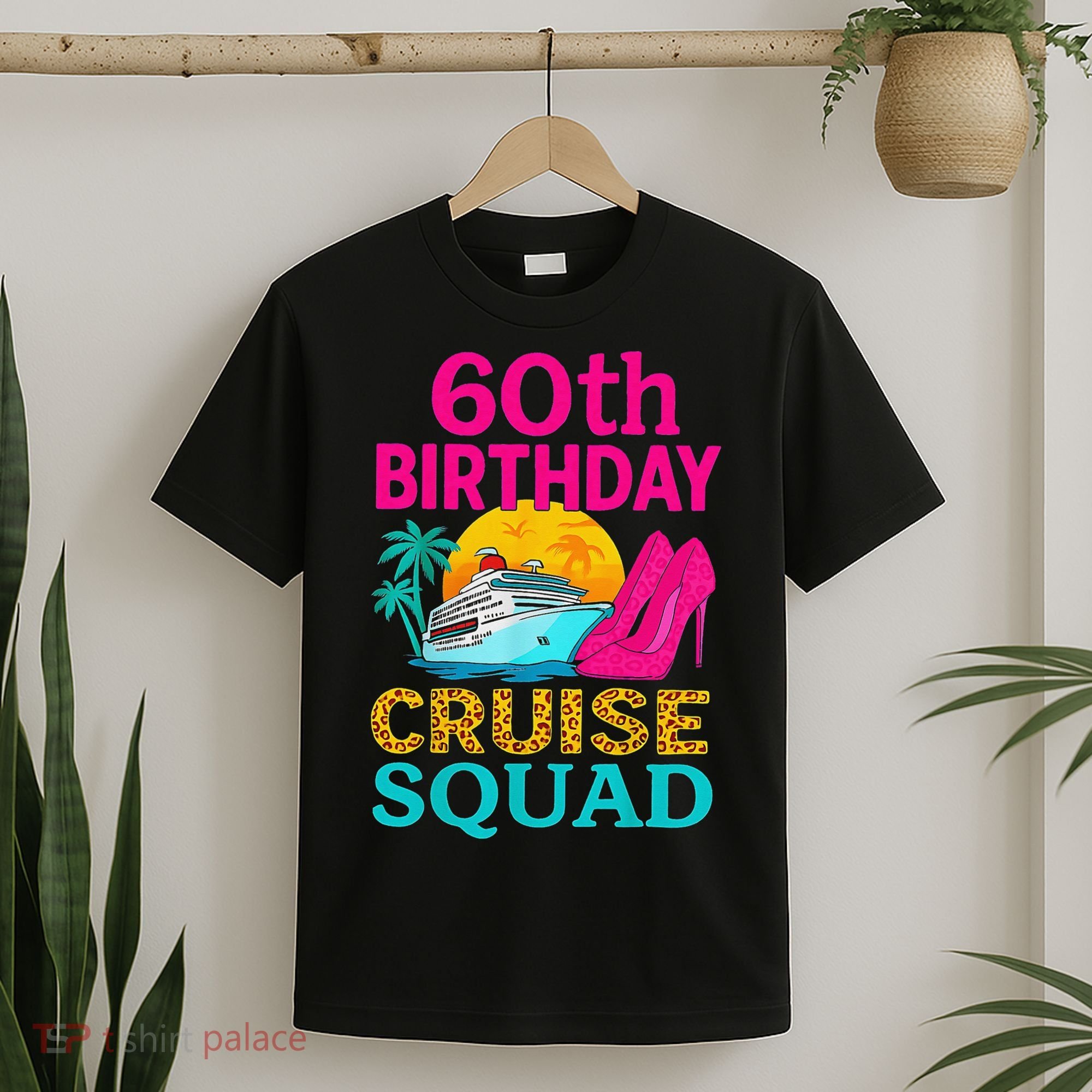 60th Birthday Cruise Squad 60 Years Old Vacation Party Group Gift T-Shirt