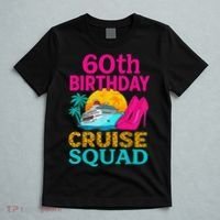 60th Birthday Cruise Squad 60 Years Old Vacation Party Group Gift T-Shirt thumb 5
