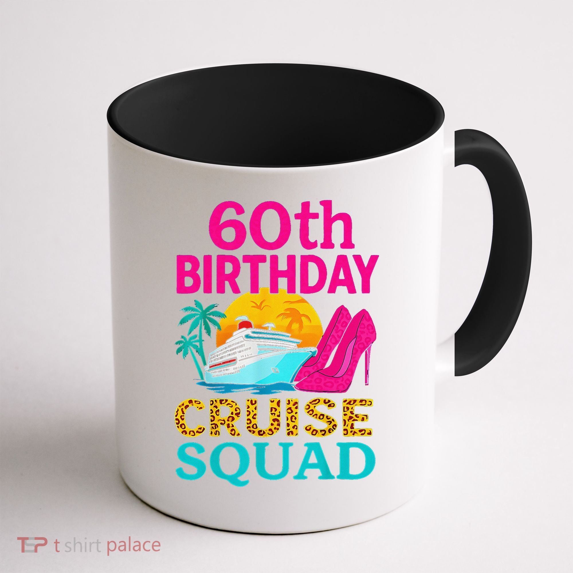 60th Birthday Cruise Squad 60 Years Old Vacation Party Group Gift Coffee Mug