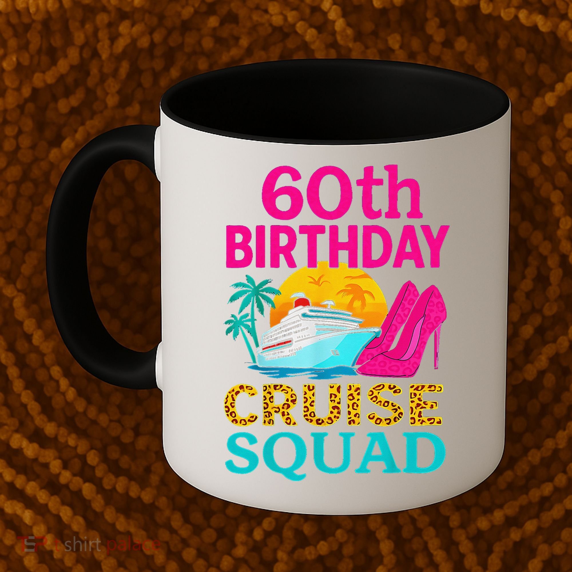 60th Birthday Cruise Squad 60 Years Old Vacation Party Group Gift Coffee Mug