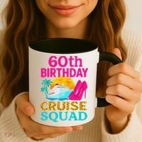 60th Birthday Cruise Squad 60 Years Old Vacation Party Group Gift Coffee Mug thumb 3