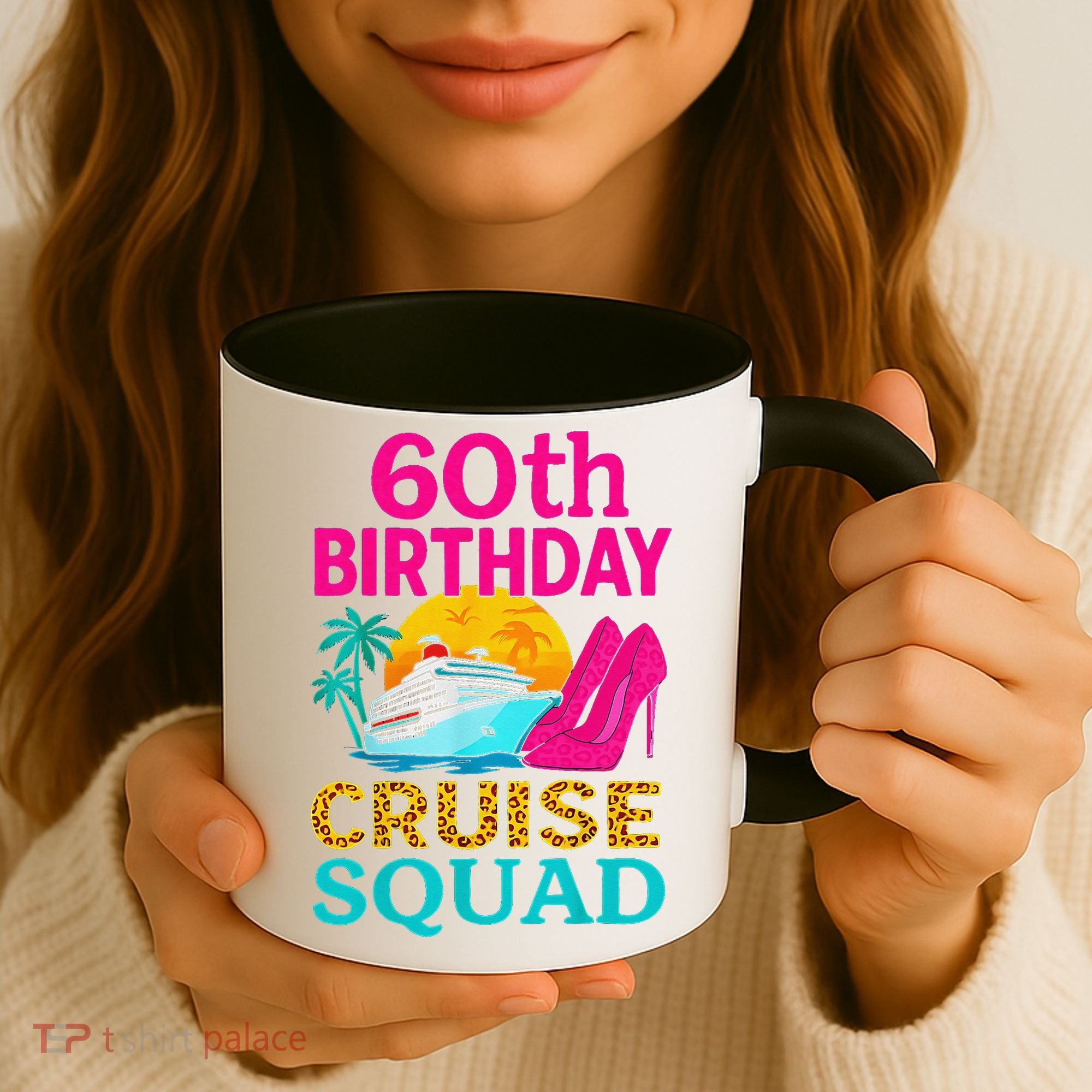 60th Birthday Cruise Squad 60 Years Old Vacation Party Group Gift Coffee Mug