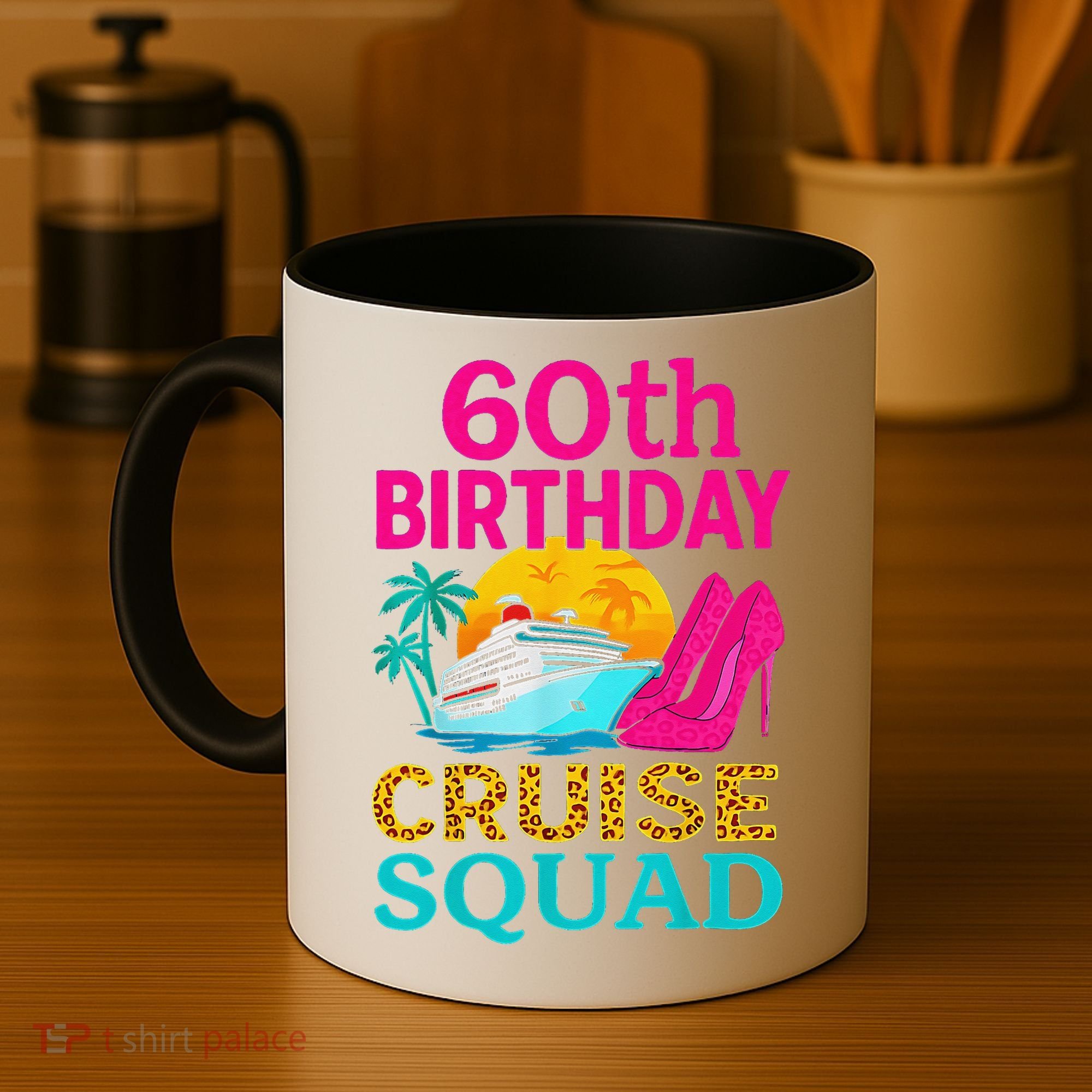 60th Birthday Cruise Squad 60 Years Old Vacation Party Group Gift Coffee Mug