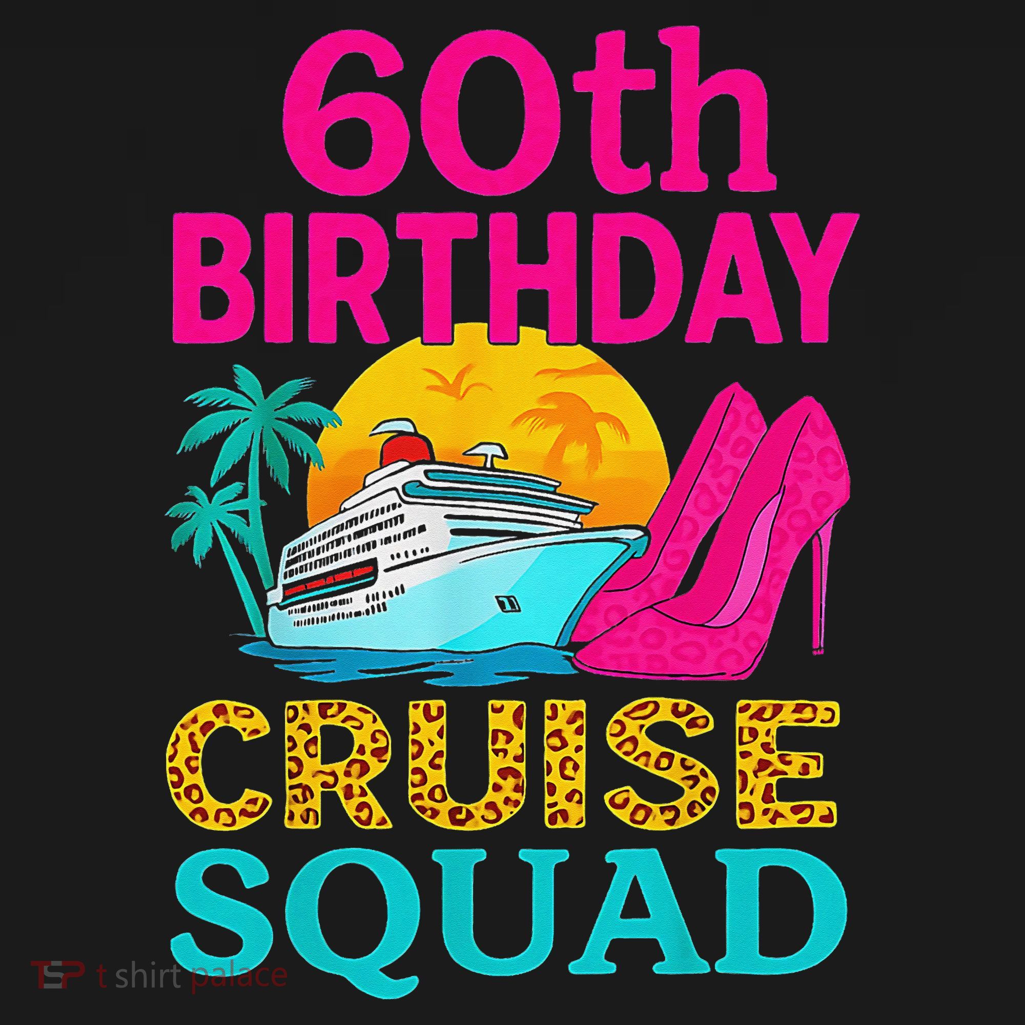 60th Birthday Cruise Squad 60 Years Old Vacation Party Group Gift Women's Hoodie