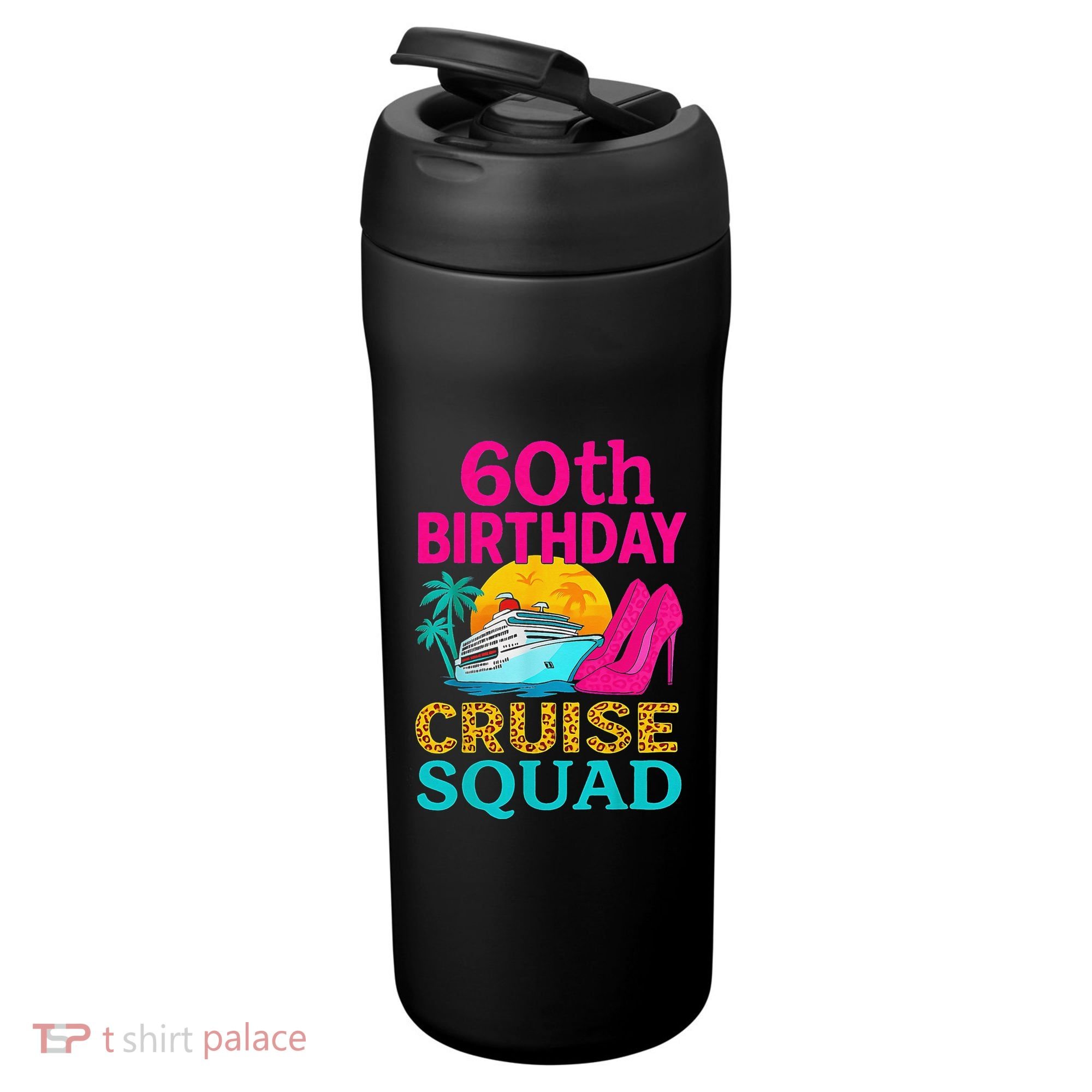 60th Birthday Cruise Squad 60 Years Old Vacation Party Group Gift 24oz Duet Stainless Steel Tumbler