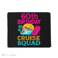 60th Birthday Cruise Squad 60 Years Old Vacation Party Group Gift Mousepad thumb 0