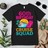 60th Birthday Cruise Squad 60 Years Old Vacation Party Group Gift Premium T-Shirt thumb 2