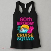 60th Birthday Cruise Squad 60 Years Old Vacation Party Group Gift Women's Tank Top thumb 3