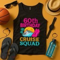60th Birthday Cruise Squad 60 Years Old Vacation Party Group Gift Tank Top thumb 4
