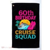 60th Birthday Cruise Squad 60 Years Old Vacation Party Group Gift Golf Towel thumb 0