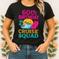 60th Birthday Cruise Squad 60 Years Old Vacation Party Group Gift Women's T-Shirt thumb 2