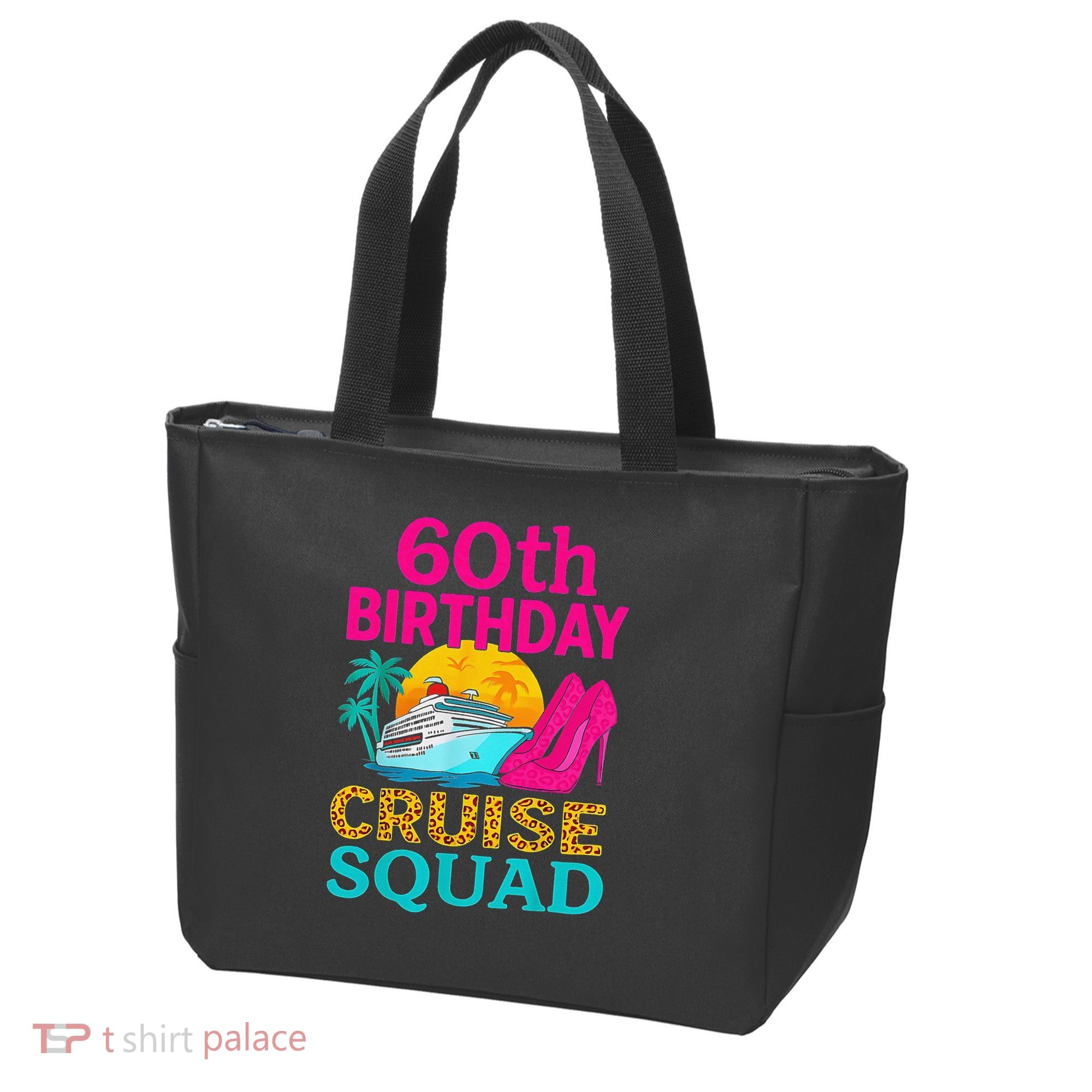 60th Birthday Cruise Squad 60 Years Old Vacation Party Group Gift Tote Bag