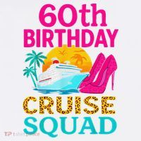 60th Birthday Cruise Squad 60 Years Old Vacation Party Group Gift Garment-Dyed Sweatshirt thumb 2