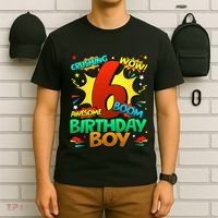 6th Birthday Comic Style 6 Year Old Gifts T-Shirt thumb 6