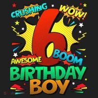 6th Birthday Comic Style 6 Year Old Gifts Beanie thumb 2
