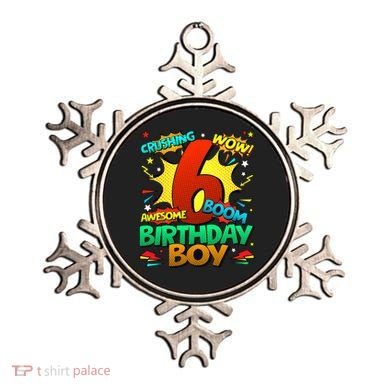 6th Birthday Comic Style 6 Year Old Gifts Ornament
