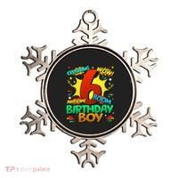 6th Birthday Comic Style 6 Year Old Gifts Ornament thumb 0