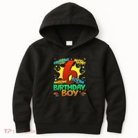 6th Birthday Comic Style 6 Year Old Gifts Kids Hoodie thumb 0