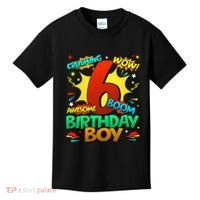 6th Birthday Comic Style 6 Year Old Gifts Kids T-Shirt thumb 0
