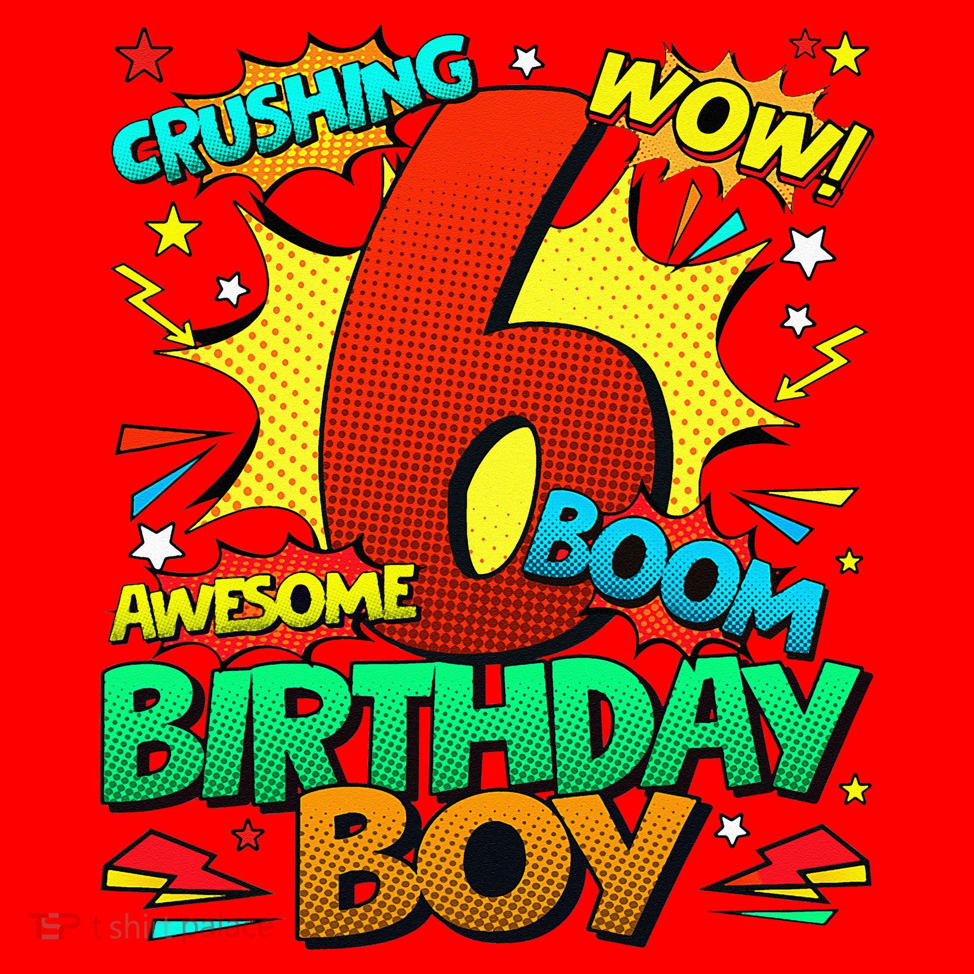 6th Birthday Comic Style 6 Year Old Gifts Santa Hat