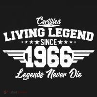 60th Birthday Certified Living Legend Since 1966 Legends Never Die Women's Hoodie thumb 2