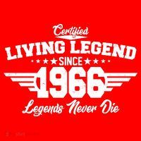 60th Birthday Certified Living Legend Since 1966 Legends Never Die Sweatshirt thumb 3