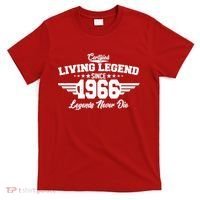60th Birthday Certified Living Legend Since 1966 Legends Never Die T-Shirt thumb 0