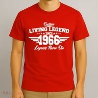 60th Birthday Certified Living Legend Since 1966 Legends Never Die T-Shirt thumb 3