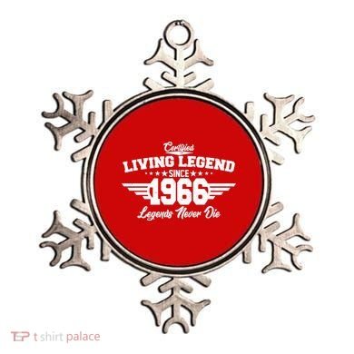 60th Birthday Certified Living Legend Since 1966 Legends Never Die Ornament